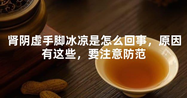 肾阴虚手脚冰凉是怎么回事，原因有这些，要注意防范