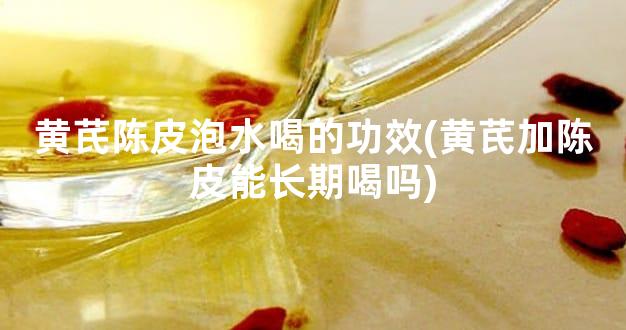 黄芪陈皮泡水喝的功效(黄芪加陈皮能长期喝吗)