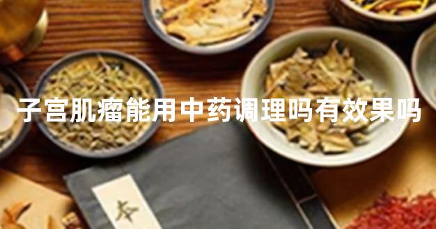 子宫肌瘤能用中药调理吗有效果吗