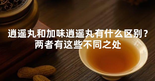 逍遥丸和加味逍遥丸有什么区别？两者有这些不同之处